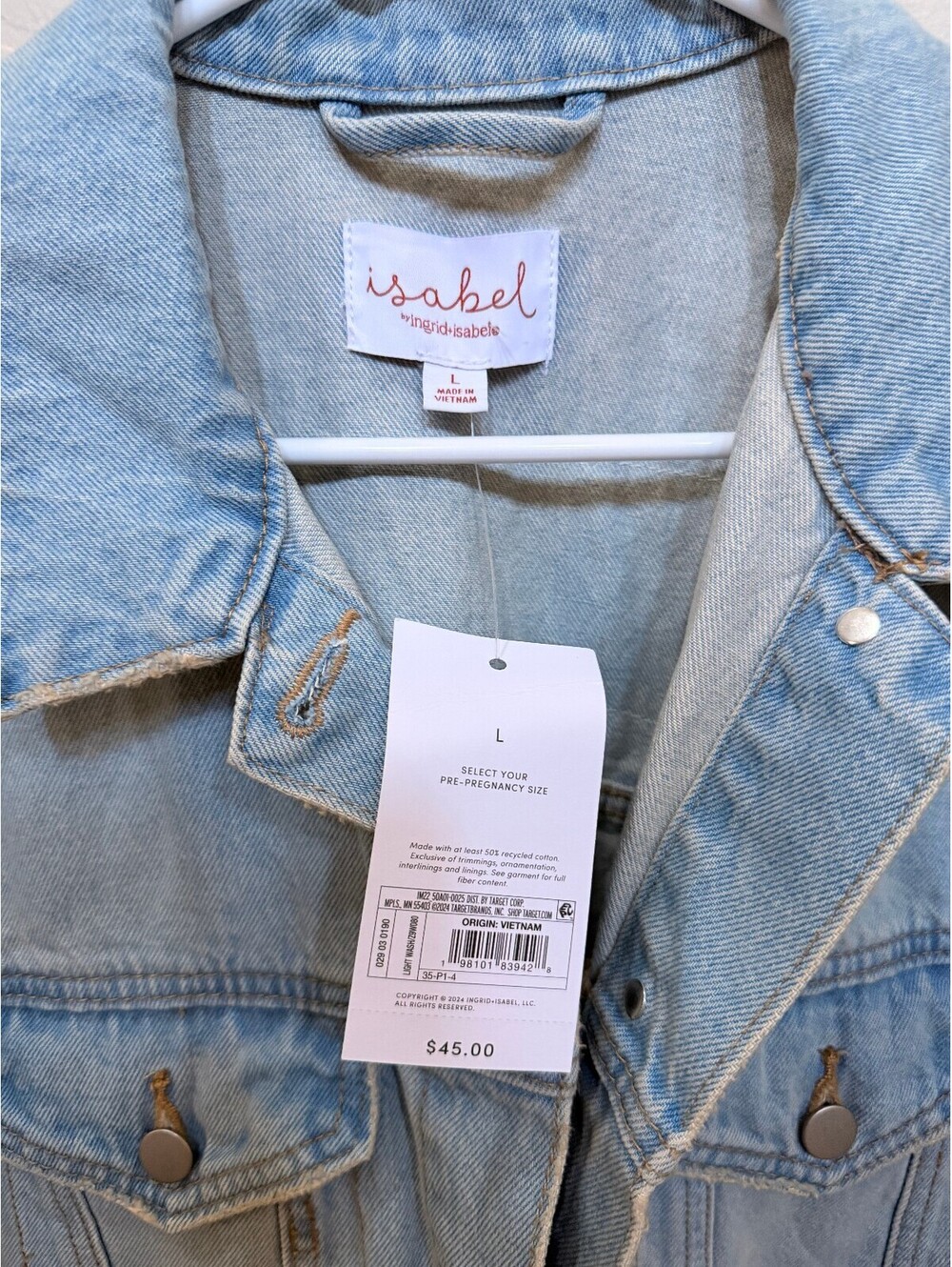 NWT Isabel Mama Denim Jacket - Picture 2 of 3